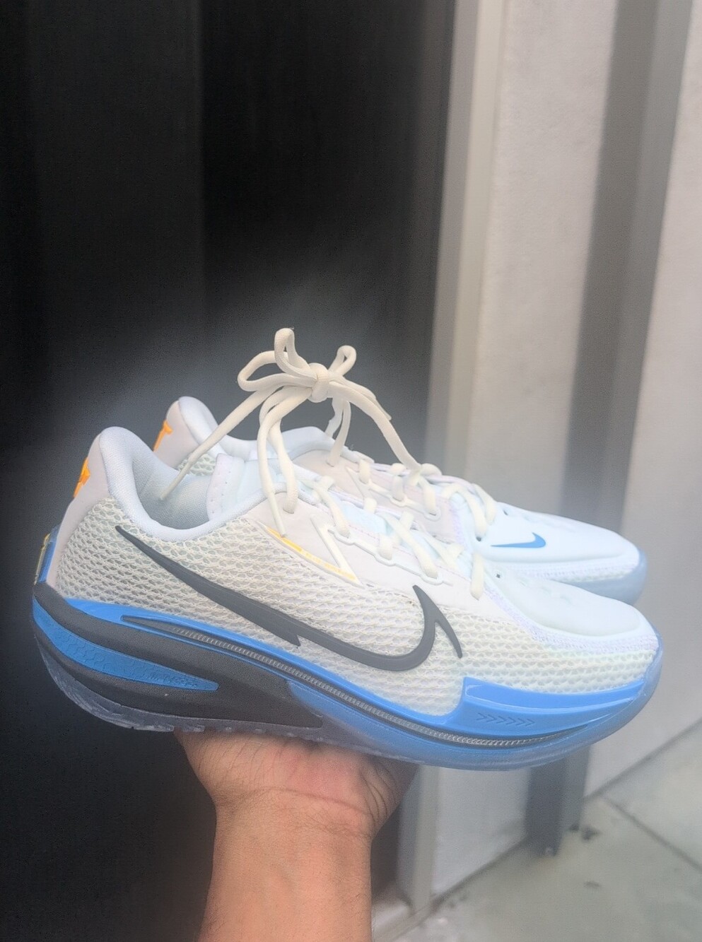 Men's Nike Air Zoom GT Cut White Photo Blue- Size 6.5